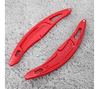 Extension palette changement Compatible Avec Pour Carrera Pour 991 2016-2019 Pour Boxster Pour Cayman 718 2016-2022 Palettes Changement Vitesse Au Volant Voiture(Carbon Fiber Red)