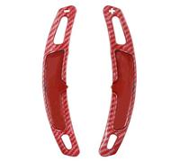 Extension Palettes Volant Compatible Avec Pour Spyder 918 2015-2020 911 Pour Carrera 991 2016-2019 Pour Boxster Pour Cayman 718 Extension Changement Vitesse Au Volant(Red)