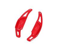 Extension Palettes Volant Compatible Avec Toyota Pour Yaris 2020 2021 2022 2023 Texture En Fibre Carbone Couverture Levier Vitesse Voiture Extension De Changement De Vitesse De Volant De Voiture(Red)