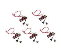 Extension Pci-e 1x vers 16x Rouge en Alliage D’Aluminium, 5 Sets | Adaptateur Pci-e, 4 Condensateurs Solides et Interface 6pin, Câble Multicouche, Verrou Fixe