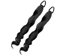 Extension Per Coda Di Cavallo 2 Pezzi Riccioli Vibranti Donna Posticcio