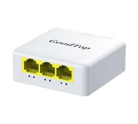 Extension PoE 100 Mbps, 4 ports 1 en 3 sorties, extension de 250 m de puissance et de transmission de données, entrée 30 W de sortie 25 W, répéteur PoE pour caméras IP, IEEE 802.3af/at, montage mural