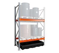 Extension pour rayonnage 22/520 avec bac de rétention PEMD - Pour huiles, fioul, gasoil, produits chimiques - CEMO - 11465
