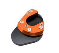 Extension pour support de moto Extension de coussinet pied béquille latérale pour l'aventure(Orange Black)