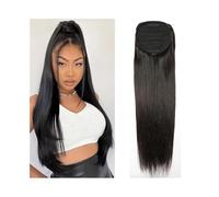 Extension queue cheval Extensions de cheveux Remy à clipser, queue cheval lisse et naturelle Utilisation quotidienne(20inches)