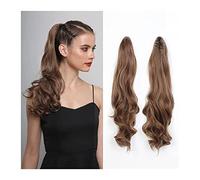 Extension Queue de Cheval Cheveux 18inch Curly Wave Mini Jaw Ponytails Pony Tail Hairpiece Clip in Hair Claw Ponytail Extension Extensions Fibre Synthétique for Femmes Queue de Cheval Extensions Cheve