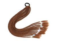 Extension Queue de Cheval Cheveux 60CM Coloré Twist Tressé Queue de Cheval Postiches, 12Pcs Accessoires d'Extensions de Cheveux for Filles Femmes Bandes Élastiques Synthétiques Tresse Extensions de Qu