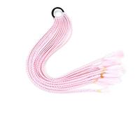 Extension Queue de Cheval Cheveux 60CM Coloré Twist Tressé Queue de Cheval Postiches, 12Pcs Accessoires d'Extensions de Cheveux for Filles Femmes Bandes Élastiques Synthétiques Tresse Extensions de Qu