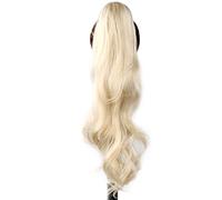 Extension Queue de Cheval Cheveux Postiches en queue de cheval de 32 pouces for femmes Utilisation quotidienne Synthétique Flexible Wrap Around Ponytail Longueur Extensions de queue de cheval Blonde Q