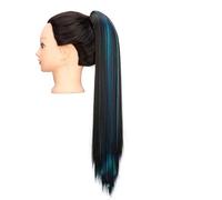 Extension Queue De Cheval Synthétique À Pince De 24 Pouces Cheveux Raides 2H20ch61c