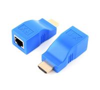 Extension Réseau Ethernet Lan Pour Hdtv, Hdpc, Dvd, Ps3, Stb, Tx/Rx, Hdmi, Jusqu'à 30m Sur Cat5e, Cat6