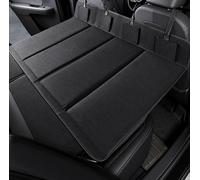 Extension siège arrière auto pour Mercedes Benz EQE V295 350 2022 2023 | 1 pièce planche de coffre en feutre écologique simple face pliable couchage camping noir 4 poches