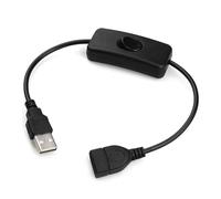 Extension switch USB cable with 303 switch button ON/OFF power cord light charger adapter(USB black)