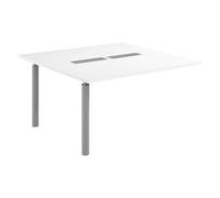 Extension table modulable stratifié antibactérien Belem L140 - Blanc piètement aluminium - - Bruneau