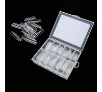 Extension Transparente des Fausses Ongles de Couverture Complète | 120pcs Faux Ongles Artificiels pour les Ongles | Conseils d'Ongles Polyvalents Adaptés au Vernis à Gel UV (Membrane thyroïdienne 1)