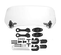 Extension Universelle de Pare-Brise de Moto, Déflecteur de Spoiler Modifié pour Pare-Brise de 28 Cm, Ajouter Un Déflecteur de Vent de Spoiler Modifié pour Pare-Brise(Clair Petit)