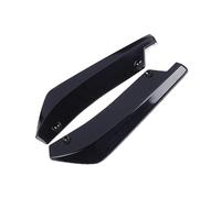 Extension Universelle Jupe Latérale d'ailes en Fiber Carbone Bande Pare-Chocs Avant Et Arrière Voiture Becquet À Lèvres Diffuseur Séparateur Spoiler Avant Kit (Color : Noir)