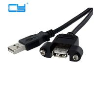 Extension USB 2.0 A mâle vers USB2.0 A femelle, câble de Port d'extension moulé monté sur panneau, USB 2.0 mâle vers femelle, 1.5m 3m 50cm
