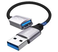 Extension USB 3.0 5 Gbps 0,2 m A vers A pour mémoire, lecteur de cartes, clavier, imprimante, scanner, caméra, souris, écouteurs, concentrateur, imprimante