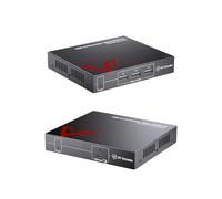 Extension USB 3.0 d'accès AV via Ethernet Cat6a/7 100 m / 330 pieds, 4 ports USB 3.2 5 Gbps pour extension longue distance, entrée USB-C, Plug & Play, sans driver, prend en charge tous les