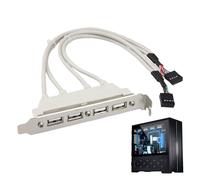 Extension USB de la Carte mère, câble de Panneau de Carte mère - 4 Ports moyeu USB 2.0 Panneau Adaptateur à de Fente pour Carte mère | Expansion Multi-Interface pour Une Connexion