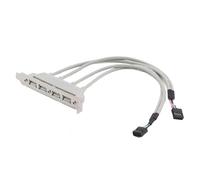 Extension USB pour disque, 4 ports USB 2.0, panneau d'extension, câble d'extension de panneau USB 4 ports, extension multi-frontières pour connexion à grande vitesse, 30 cm de long