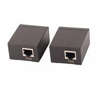 Extension VGA 60M, émetteur-récepteur HD sur Câble Ethernet CAT-5/6 pour Système Informatique DVR Hôte, Grand écran