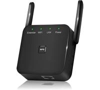 Extension WiFi la Plus Rapide 2025, répéteur WiFi, amplificateur WiFi, Couvre jusqu'à 12 000 m² et 80 appareils, Booster Internet - avec Port Ethernet, Configuration Rapide, amplificateur de Signal