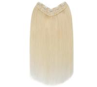 Extensions à clips en cheveux humains naturels, une pièce de 5 clips, lisses, soyeuses et douces, en forme de V, invisibles. Pose facile(60,16inch 65g)