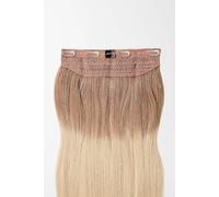 Extensions à clips Flip In - qualité de luxe - une pièce 55cm - T14/1001 ombré blond foncé naturel cendré intense & blond platiné