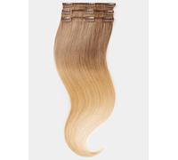 Extensions à clips ombré - qualité de luxe - 70g 3 pièces - 55cm - T17/20 ombré brun moyen & blond clair extrême