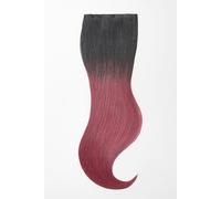 Extensions à clips ombré - qualité de luxe - 70g 3 pièces - 55cm - T1N/bordeaux ombré noir brun & bordeaux