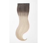 Extensions à clips ombré - qualité de luxe - 70g 3 pièces - 55cm - T2/60 ombré brun foncé & blond cendré