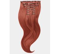 Extensions à clips - qualité de luxe - grand volume 9 pièces 35cm - 130 cuivre