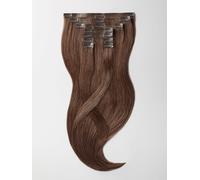 Extensions à clips - qualité de luxe - grand volume 9 pièces 35cm - 6 brun chocolat
