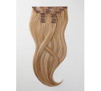 Extensions à clips - qualité de luxe - grand volume 9 pièces 35cm - B15/516 balayage blond moyen doré naturel & blond champagne clair