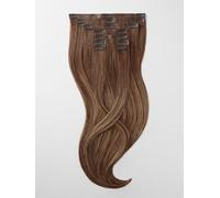 Extensions à clips - qualité de luxe - grand volume 9 pièces 35cm - B6/27 balayagebrun chocolat & blond caramel