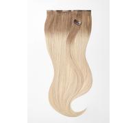 Extensions à clips - qualité de luxe - grand volume 9 pièces 35cm - T18/24 ombré blond foncé naturel cendré & blond cendré clair