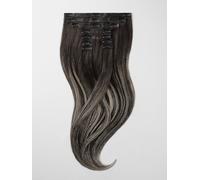 Extensions à clips - qualité de luxe - grand volume 9 pièces 45cm - B2/60 balayage brun foncé & blond cendré