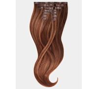 Extensions à clips - qualité de luxe - grand volume 9 pièces 55cm - M6/12 mélange brun chocolat & brun doré clair