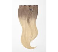 Extensions à clips - qualité de luxe - grand volume 9 pièces 55cm - T8/26 ombré brun noisette & blond doré miel