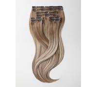 Extensions à clips - qualité de luxe - volume maximal 8 pièces 45cm - B18/60 balayage blond foncé naturel cendré & blond cendré