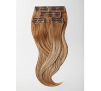 Extensions à clips - qualité de luxe - volume maximal 8 pièces 55cm - B12/26 balayage brun doré clair & blond doré miel