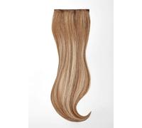 Extensions à clips - qualité de luxe - volume moyen 3 pièces 70g - B14/1001 balayage blond foncé naturel cendré intense & blond platiné