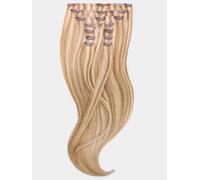 Extensions à clips Seamless - qualité de luxe - 120g 9 pièces - 55cm - M18/24 mélange blond foncé naturel cendré & blond cendré clair