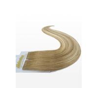 Extensions adhésives Slim - européens/russes qualité de luxe - 50cm - B18/24 balayage blond foncé naturel cendré & blond cendré clair