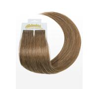 Extensions adhésives Slim - Qualité professionelle - 45cm - 10 brun clair cendré