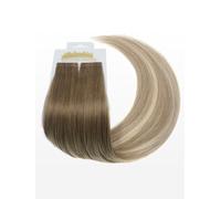 Extensions adhésives Slim - Qualité professionelle - 45cm - B18/60 balayage blond foncé naturel cendré & blond cendré