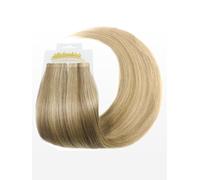 Extensions adhésives Slim - Qualité professionelle - 60cm - M18/24 mélange blond foncé naturel cendré & blond cendré clair