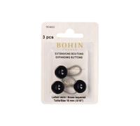 EXTENSIONS BOUTONS 15mm NOIR x3 - BOHIN(...) -